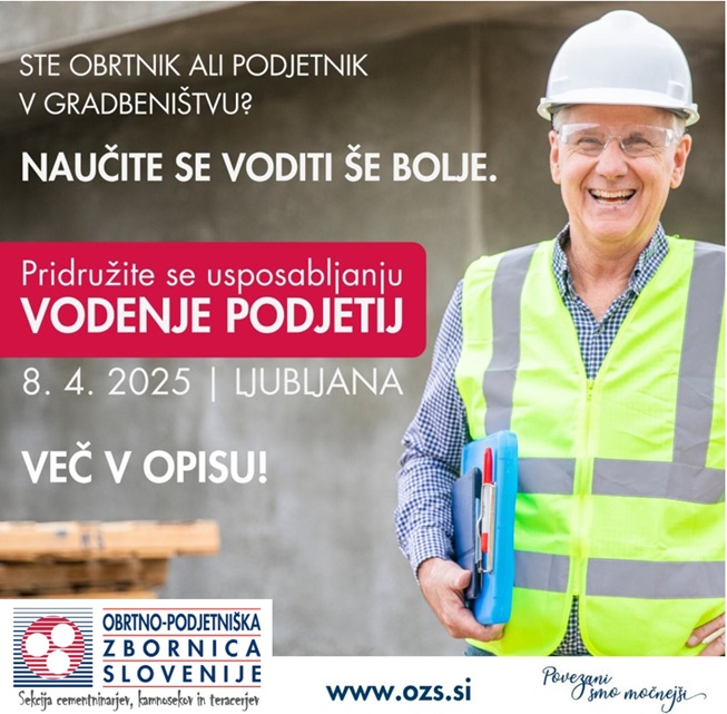 šola podjetništva gradbinci, kamnoseki